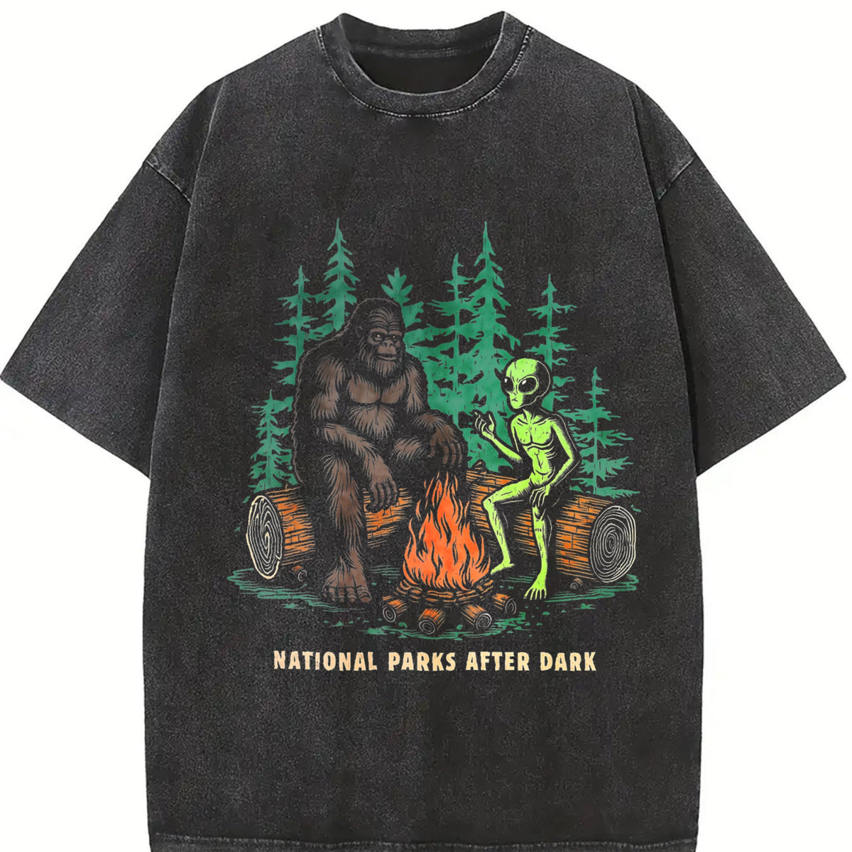 Funny National Parks After Dark Sarcastic Bigfoot Alien product image 2