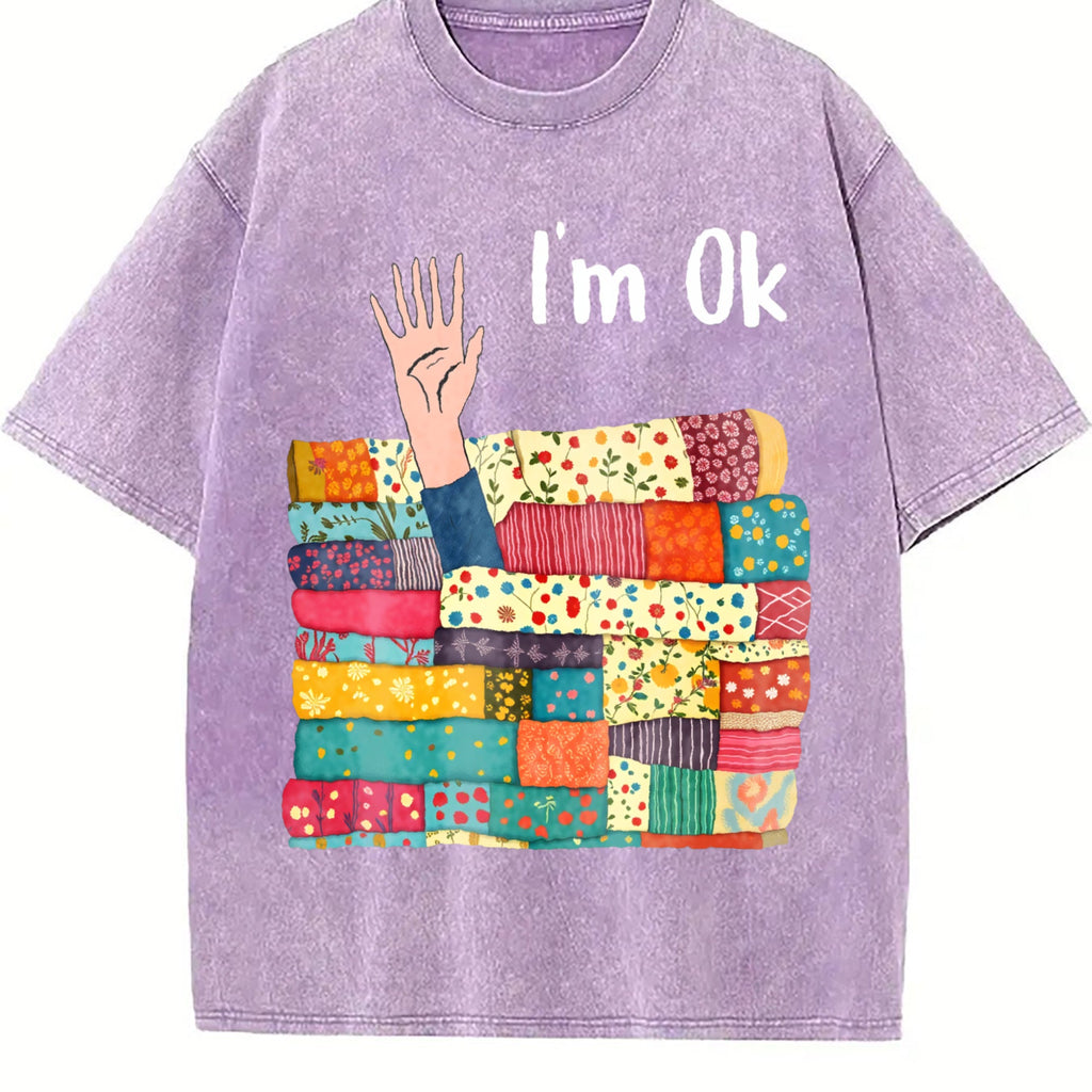 Funny Sewing Vintage Washed T-Shirt product image 6