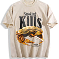 Smoking Kills Crab Vintage Washed T-Shirt product image 1