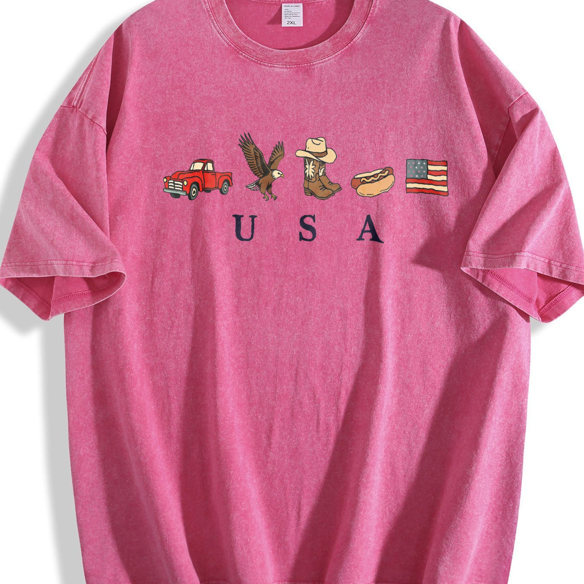 Classic USA Truck Eagle Cowboy Boot Hot Dog Vintage Washed product image 7
