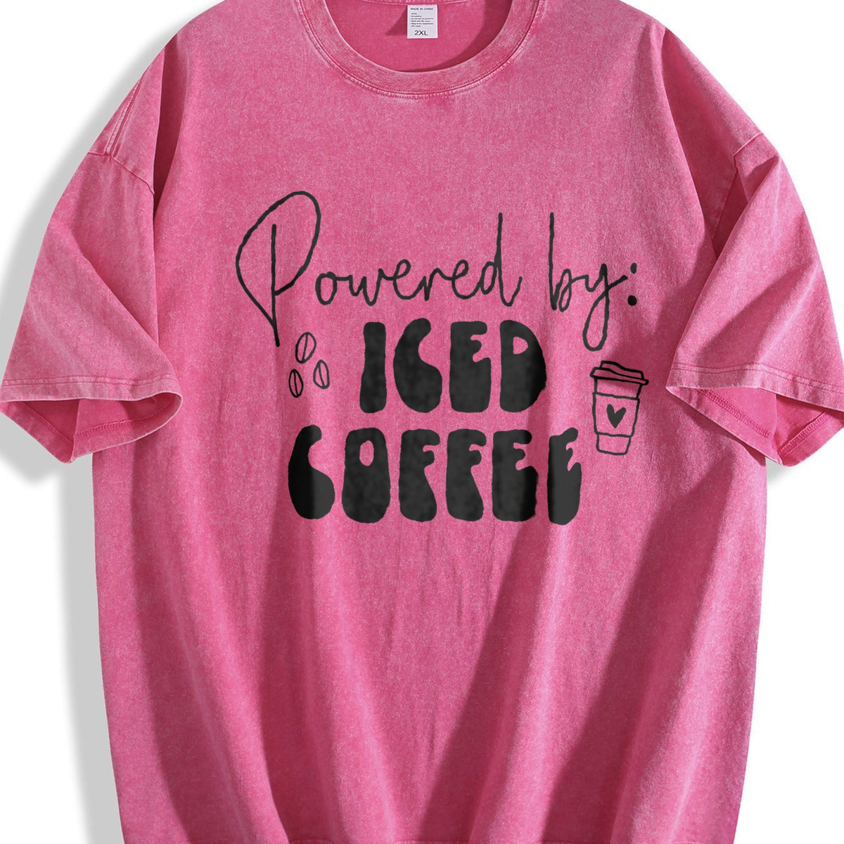 Powered By Iced Coffee Vintage Washed T-Shirt product image 7