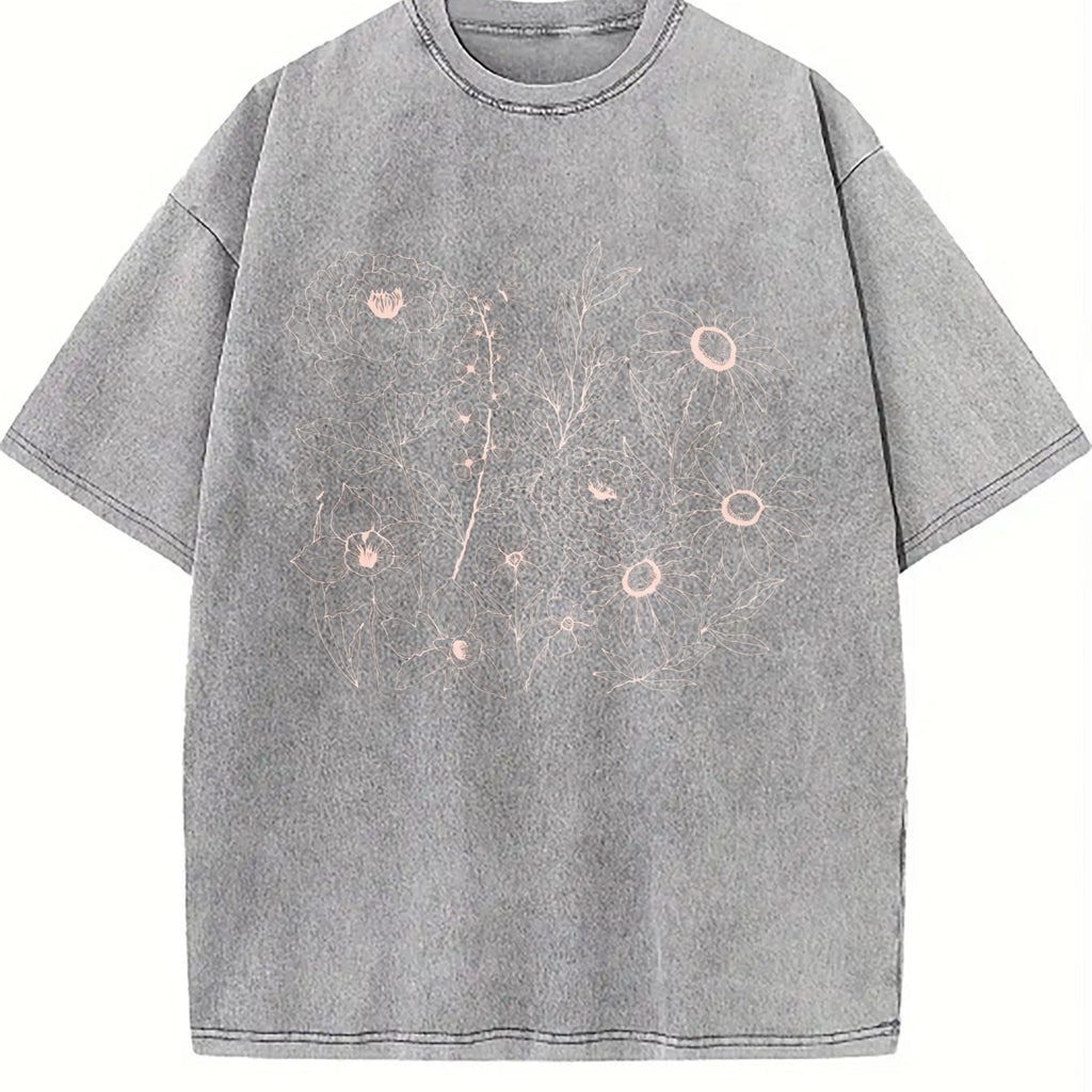 Pressed Flowers Vintage Washed T-Shirt product image 5