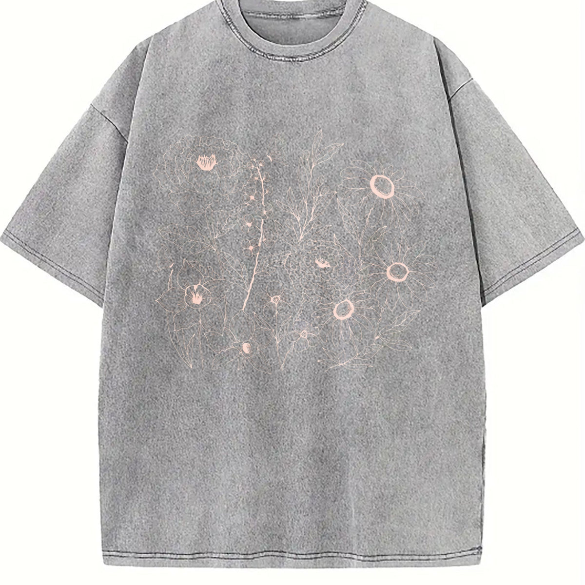 Pressed Flowers Vintage Washed T-Shirt product image 5