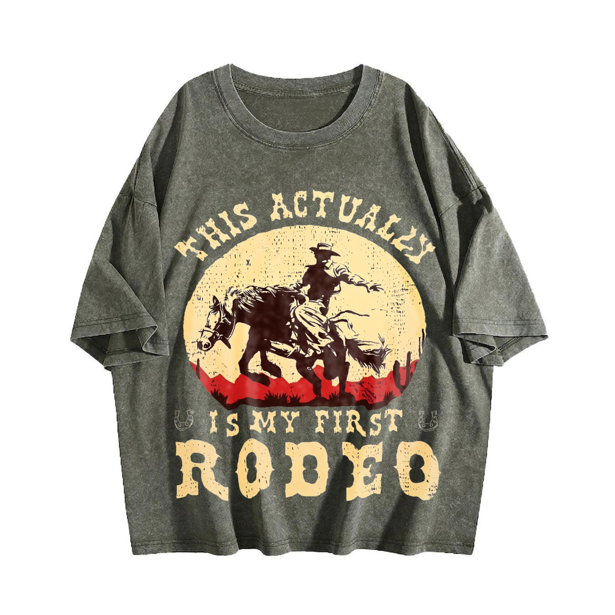 Western This Actually Is My First Rodeo Cowboy Vintage product image 4