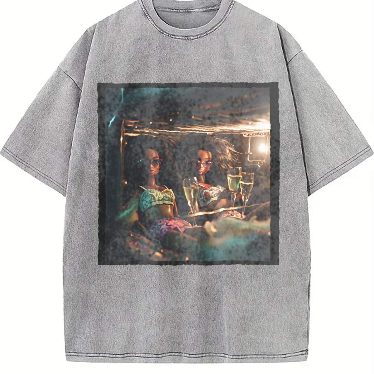 Doll in a Vintage Mirror Washed T-Shirt product image 5