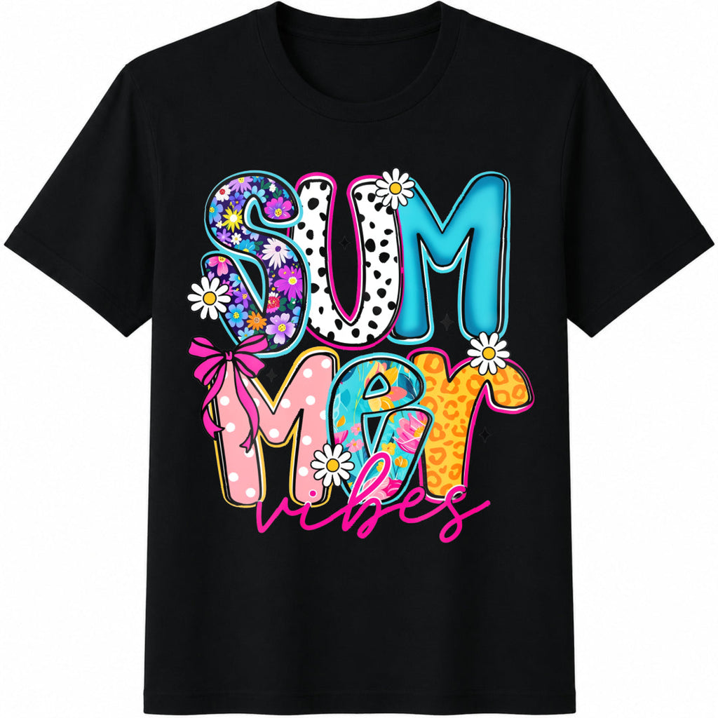 Floral Summer Vibes Cotton T-Shirt product image 1