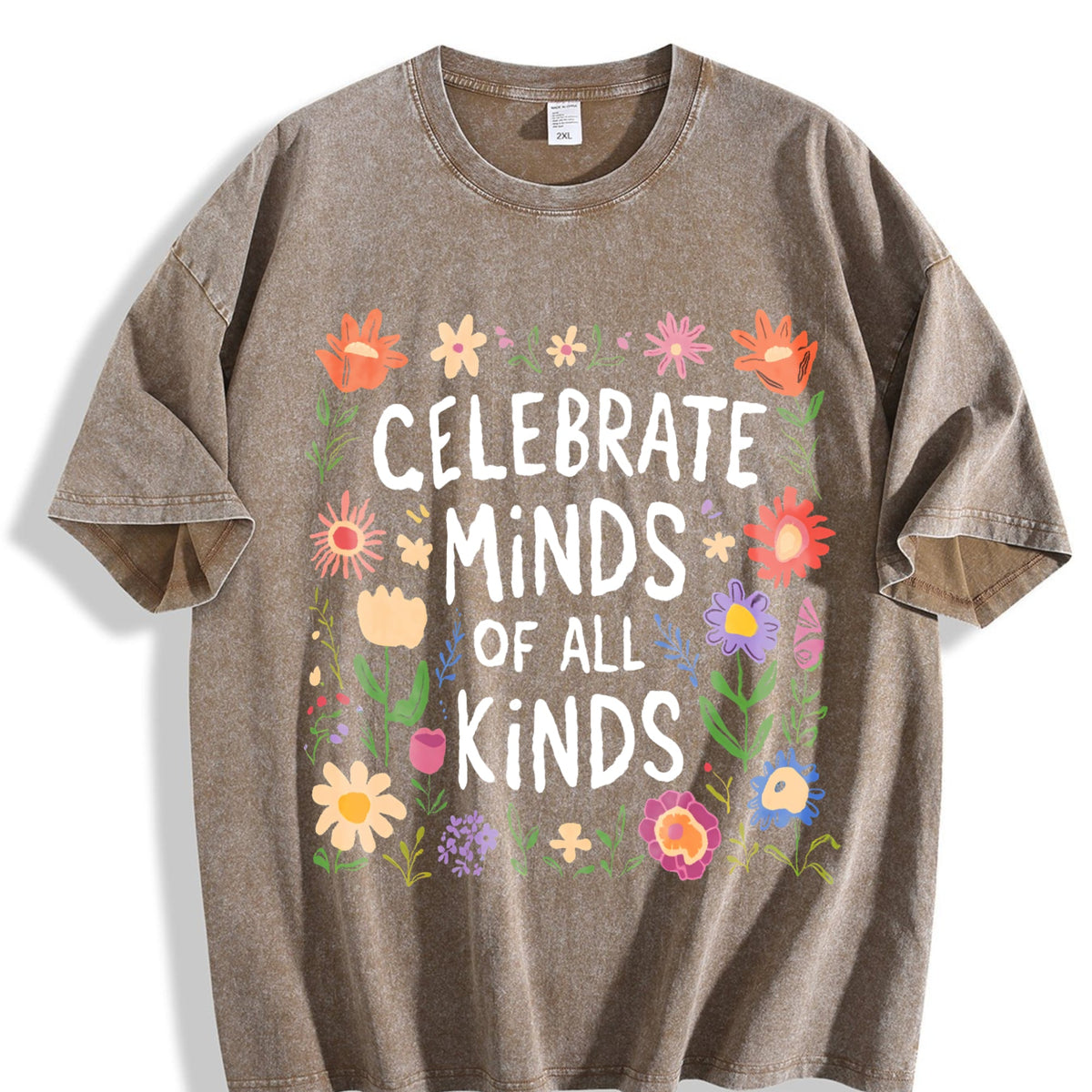 Floral & Celebrate Minds Of For All Kinds Vintage Washed product image 3