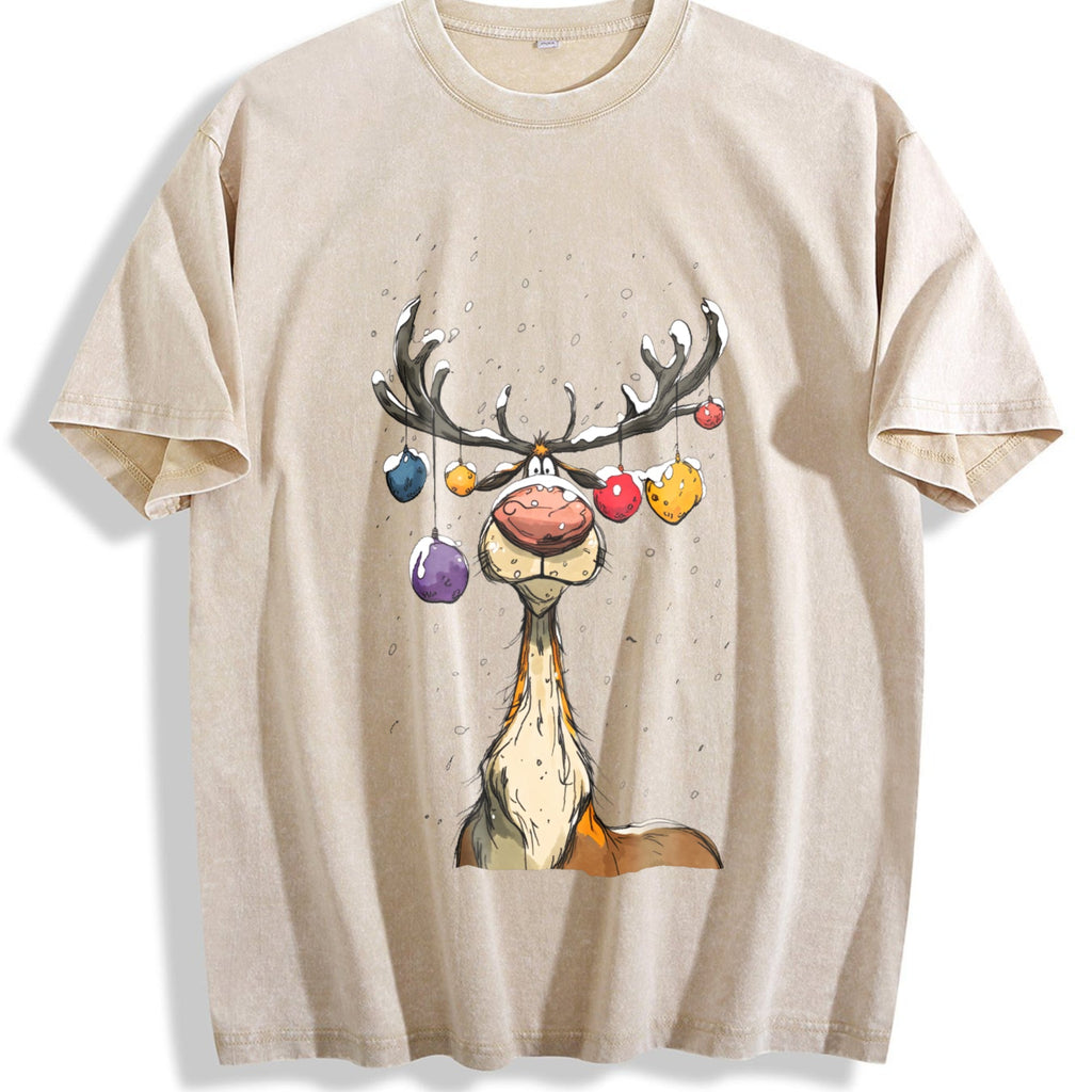 Reindeer Vintage Washed T-Shirt product image 1