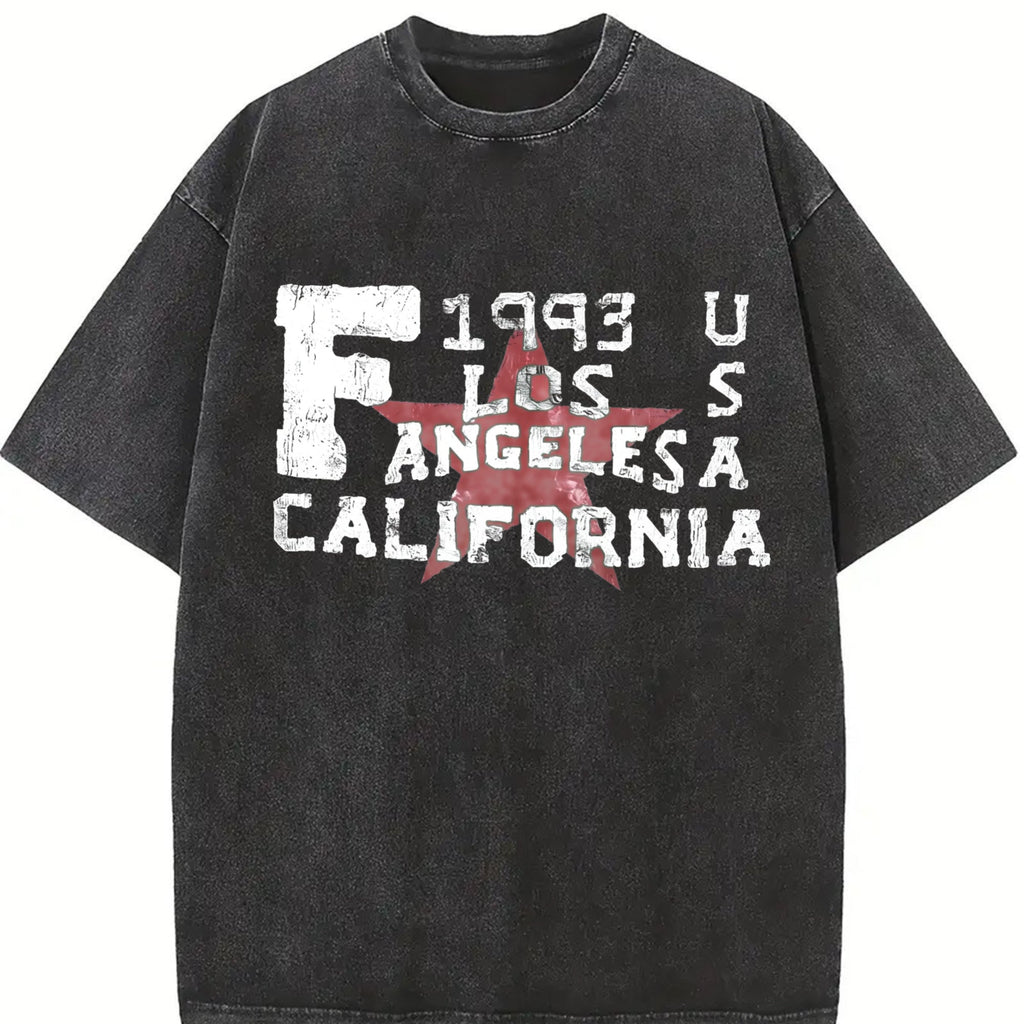 Los Angeles California 1993 Vintage Washed T-Shirt product image 2