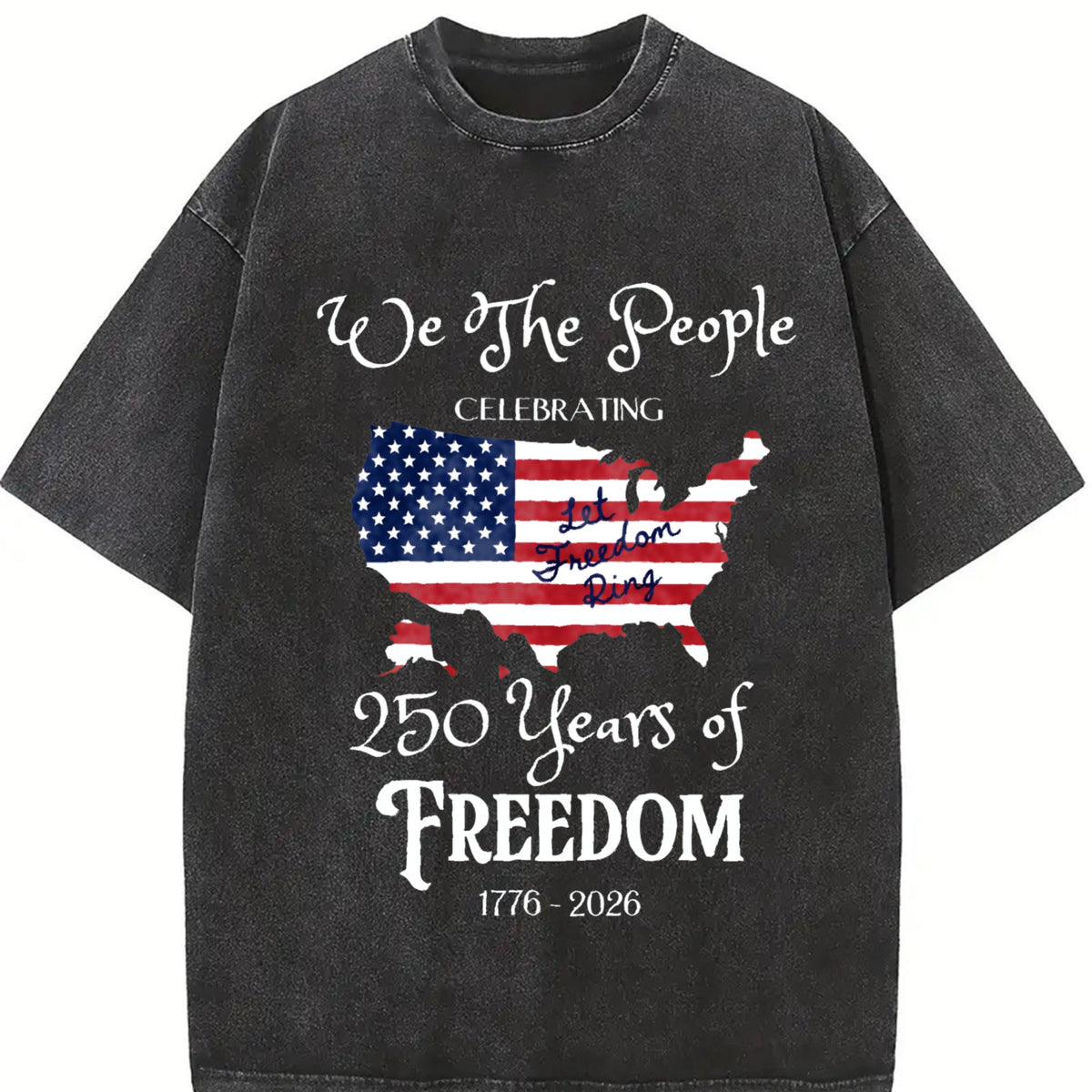 America 250 Years Of Freedom Vintage Washed T-Shirt product image 2