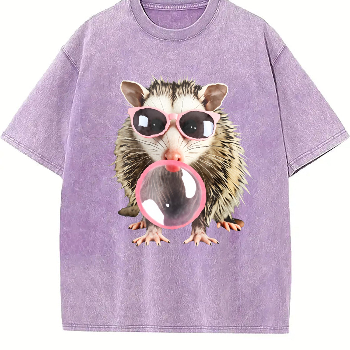 Gaming Enthusiast Opossum With Pink Glasses Bubble Gum product image 6