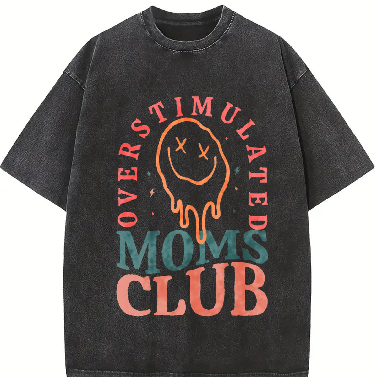 Overstimulated Moms Club Vintage Washed T-Shirt product image 2