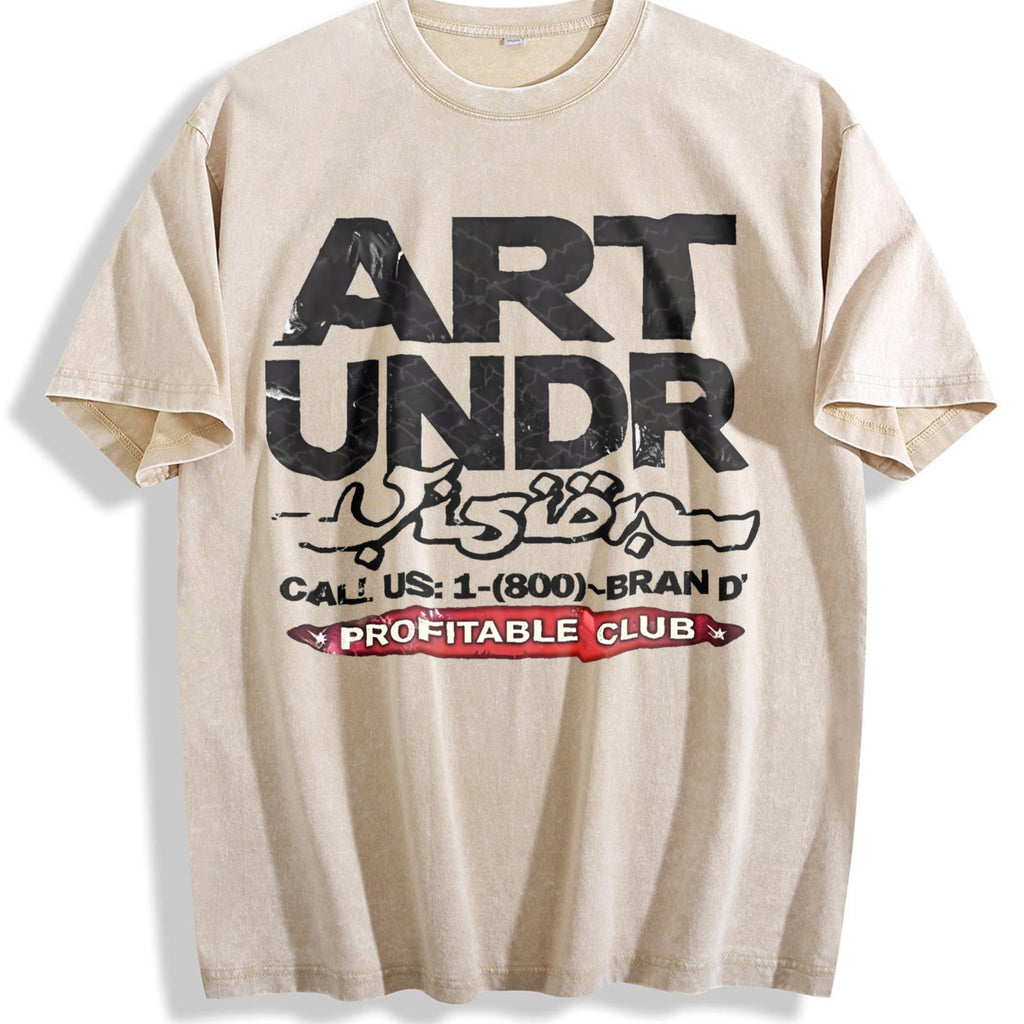 Rich Star Portrait Art Undr Muscle Vintage Washed T-Shirt product image 1