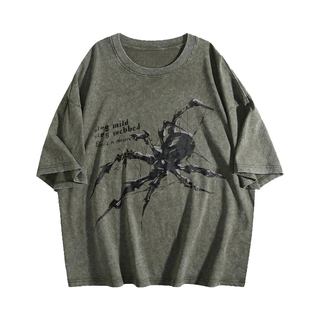 Weaving Future Gothic Spider Vintage Washed T-Shirt product image 4