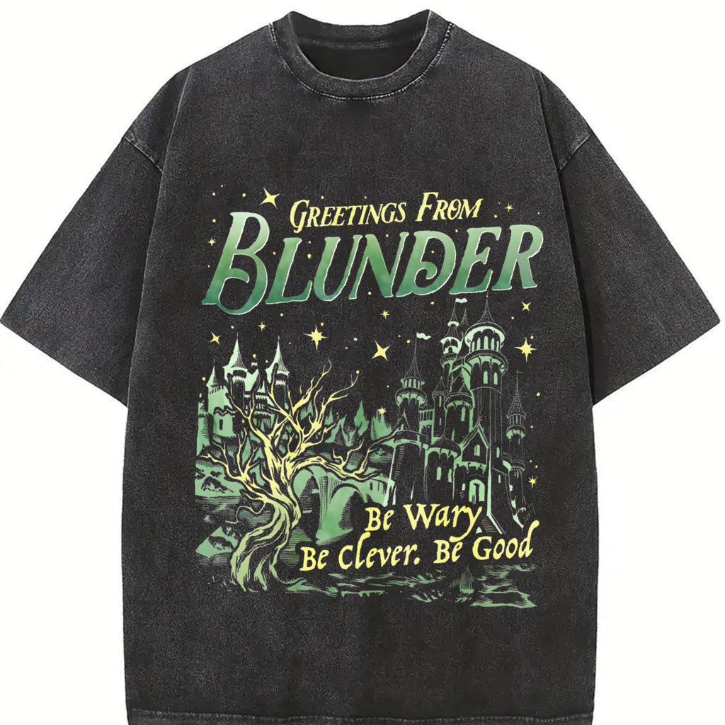 Greetings from Blunder Castle Vintage Washed T-Shirt product image 2