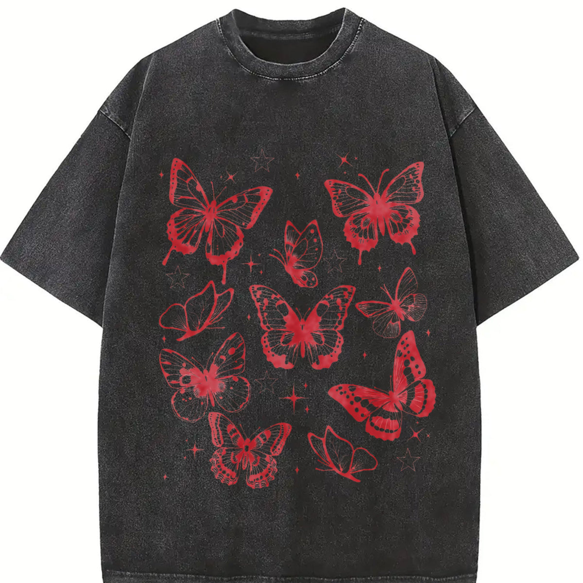 Butterflies 90s Vintage Washed T-Shirt product image 2