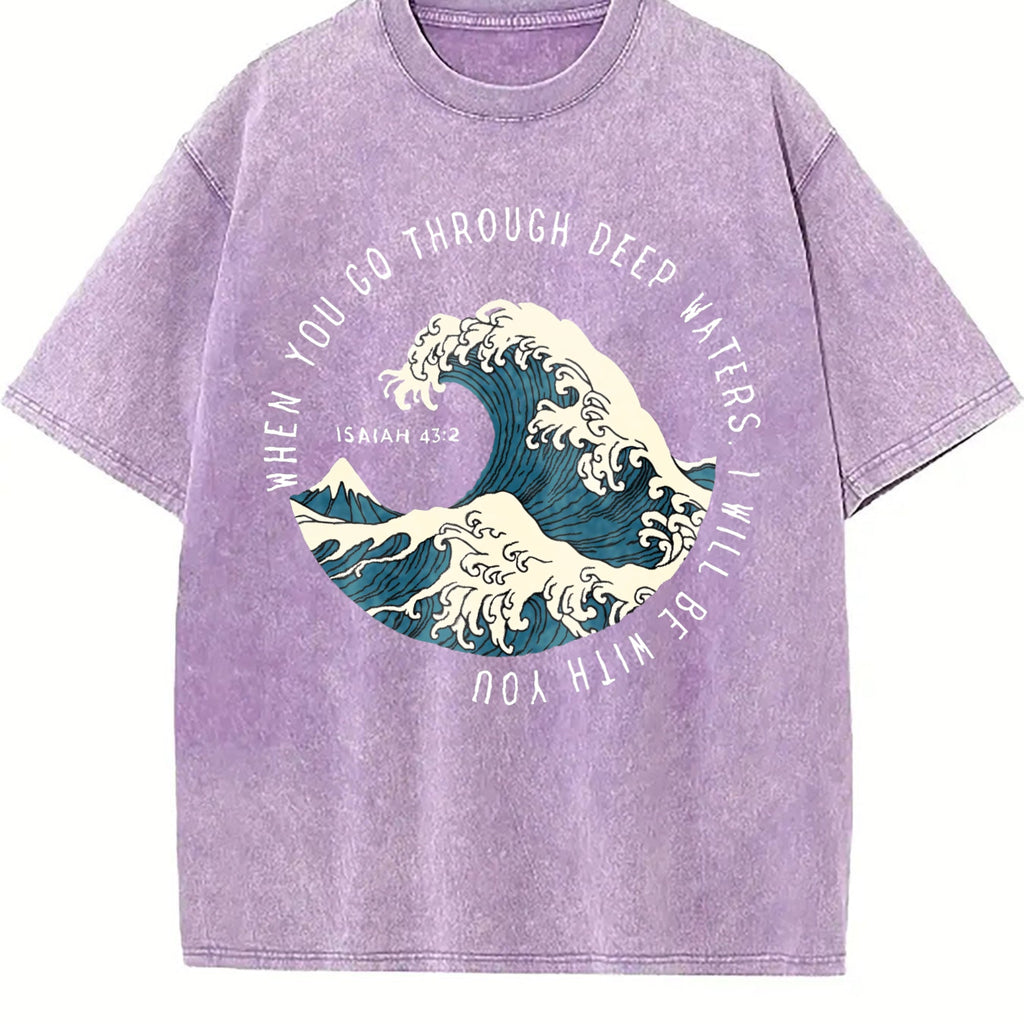 Japanese Great Wave Off Kanagawa - For Surf Vintage Washed product image 6