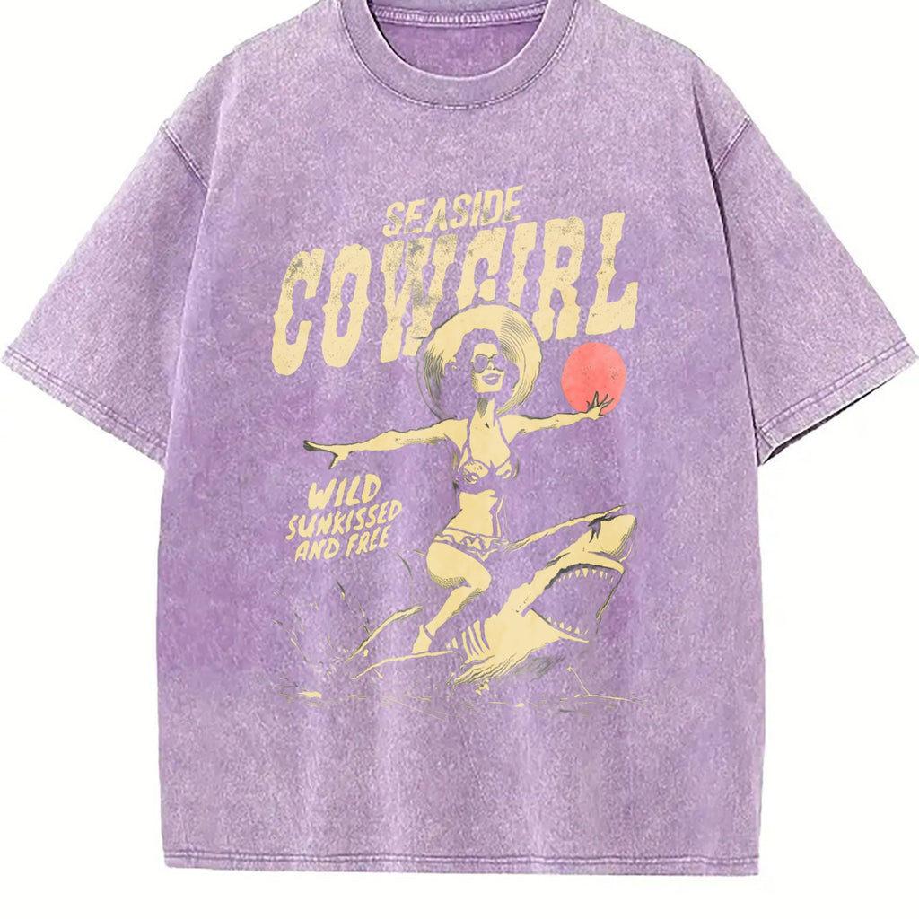 Seaside Cowgirl Vintage Washed T-Shirt product image 6