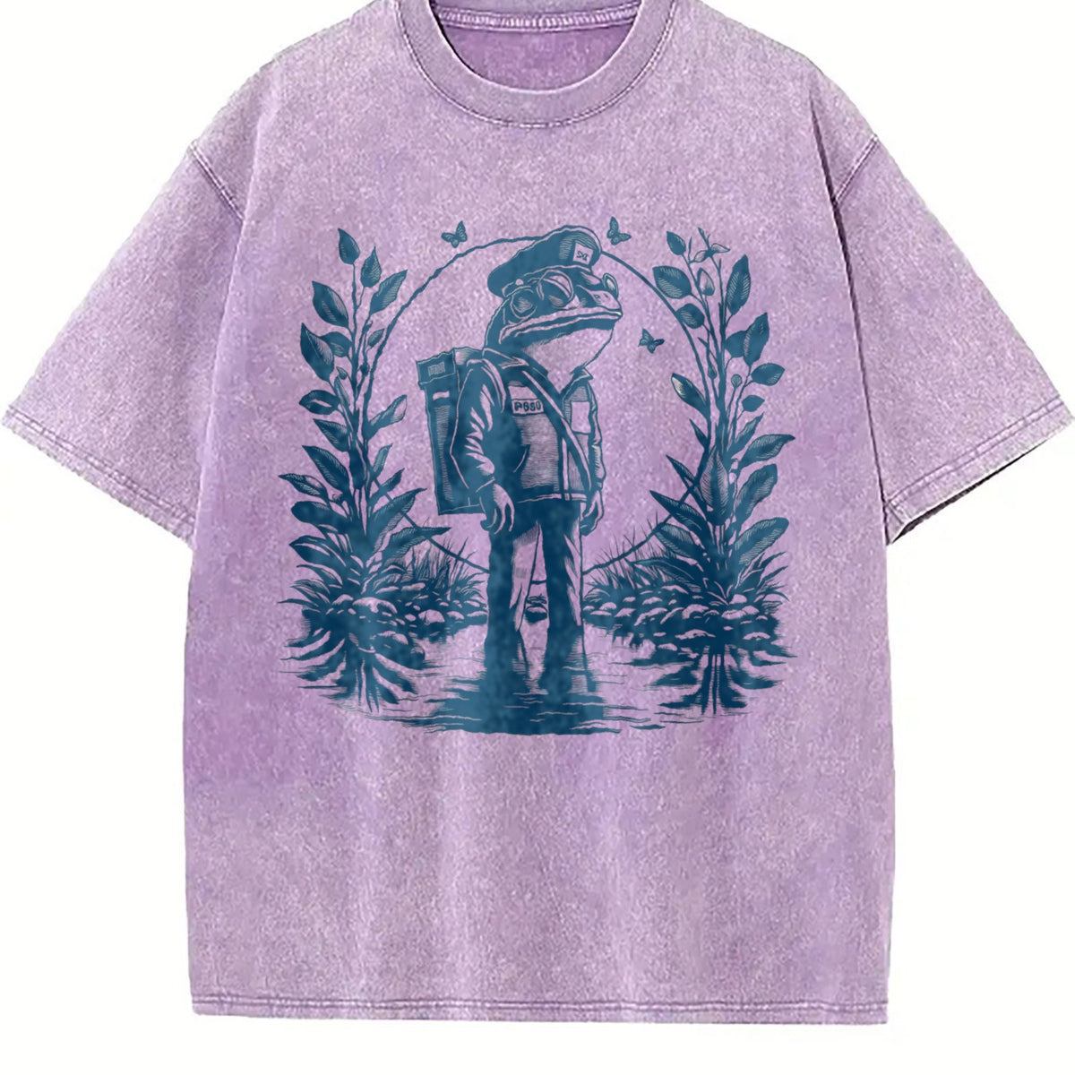 90s Tattoo Frog Mail Man Vintage Washed T-Shirt product image 6