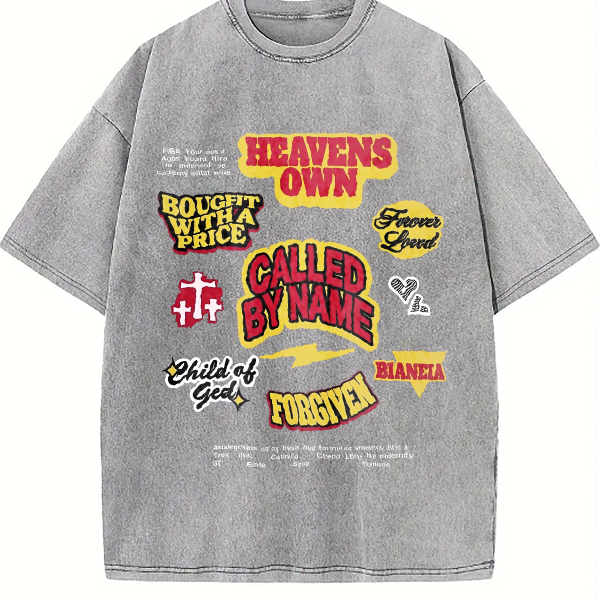 Christian Cross Vintage Washed T-Shirt product image 5