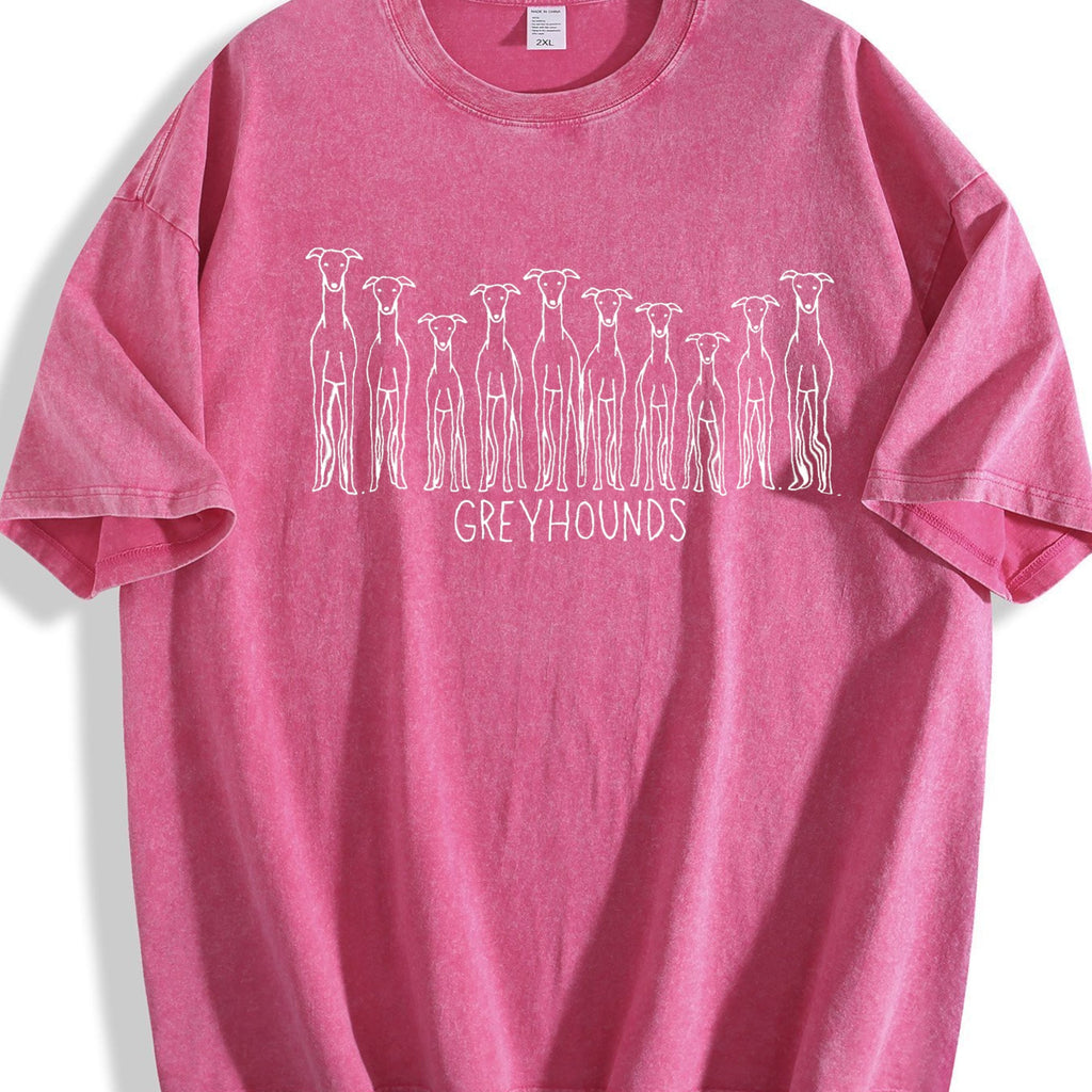 Greyhound Lover Vintage Washed T-Shirt product image 7