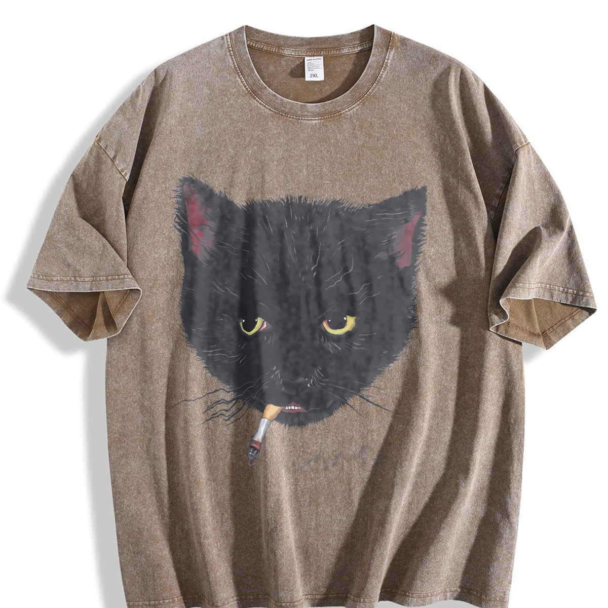Y2K Smocking Cat Vintage Washed T-Shirt product image 3