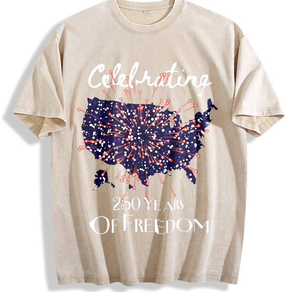 Celebrating 250 Years Of Freedom Vintage Washed T-Shirt product image 1