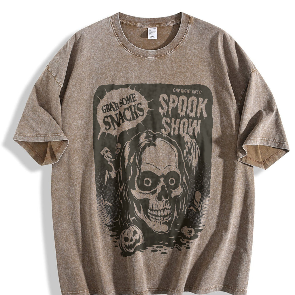 Spooky Show Halloween Vintage Washed T-Shirt product image 3