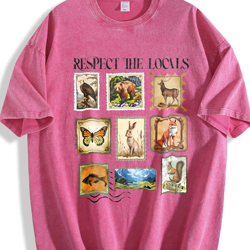 Respect The Locals Wildlife Vintage Washed T-Shirt product image 7
