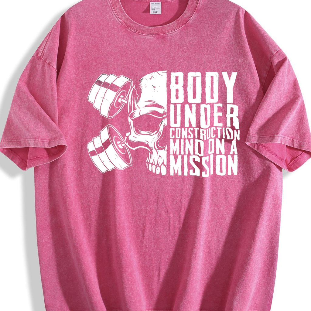 Fitness Motivational Skull & Crossed Dumbbells Vintage product image 7