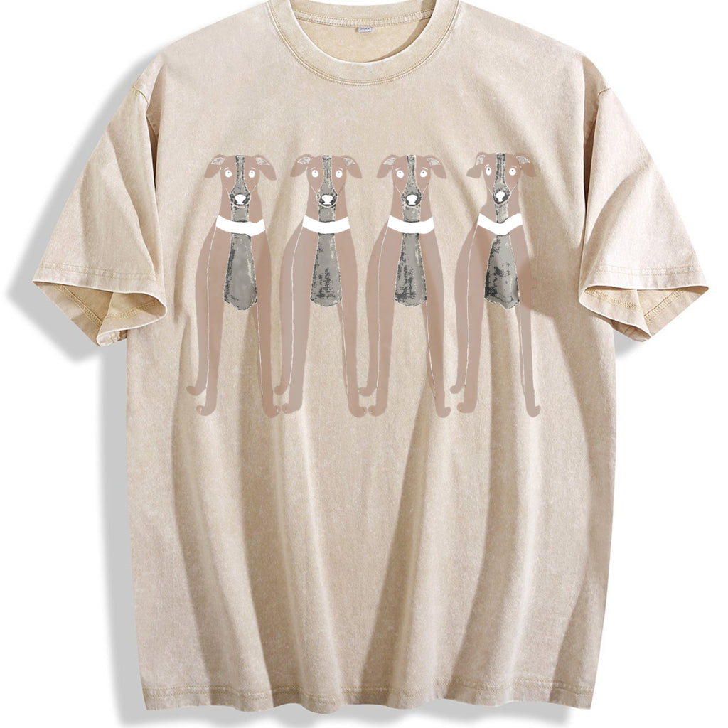 Greyhound Lover Vintage Washed T-Shirt product image 1