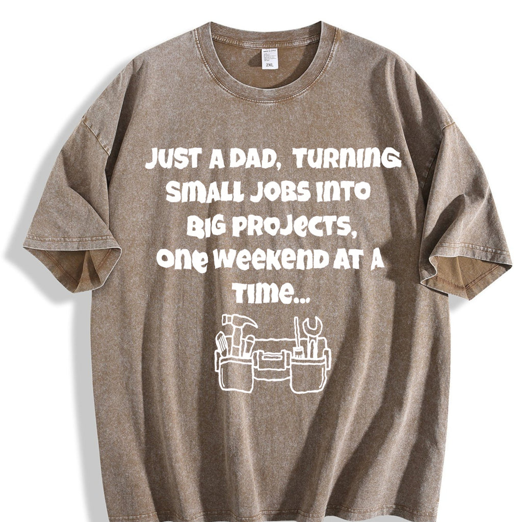 Funny Diy Dad Vintage Washed T-Shirt product image 3