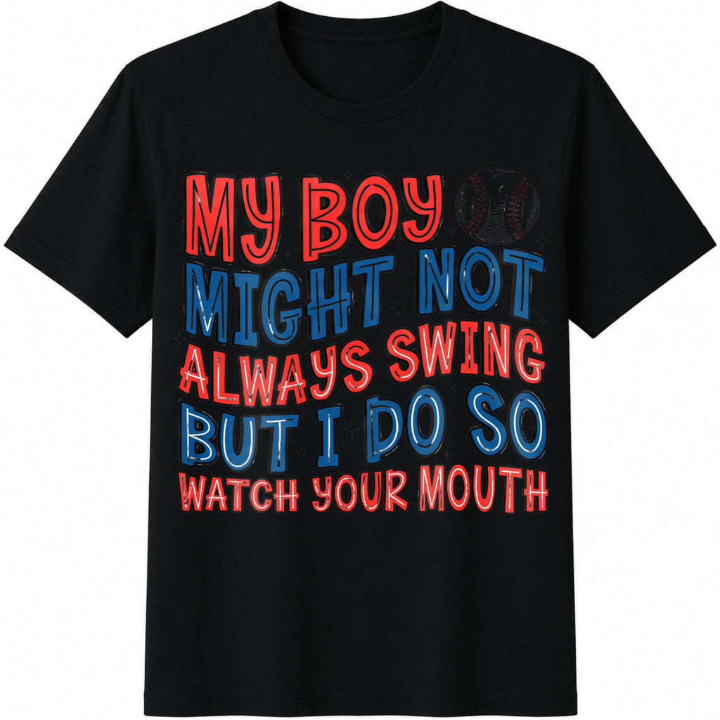 Baseball Mama Cotton T-Shirt product image 1