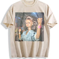 Angry Doll Raising a Fist Vintage Washed T-Shirt product image 1