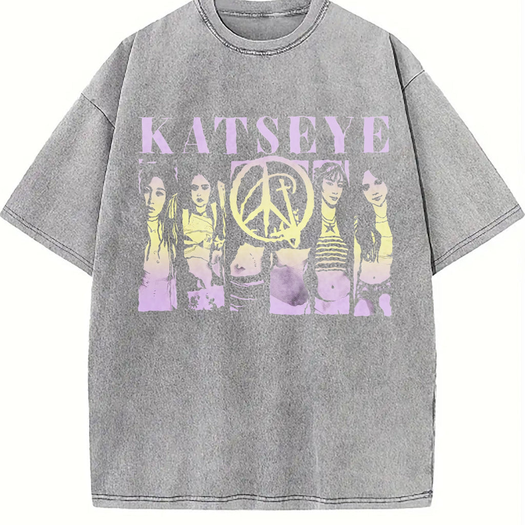 Katseye 2 Sided Vintage Washed T-Shirt product image 5