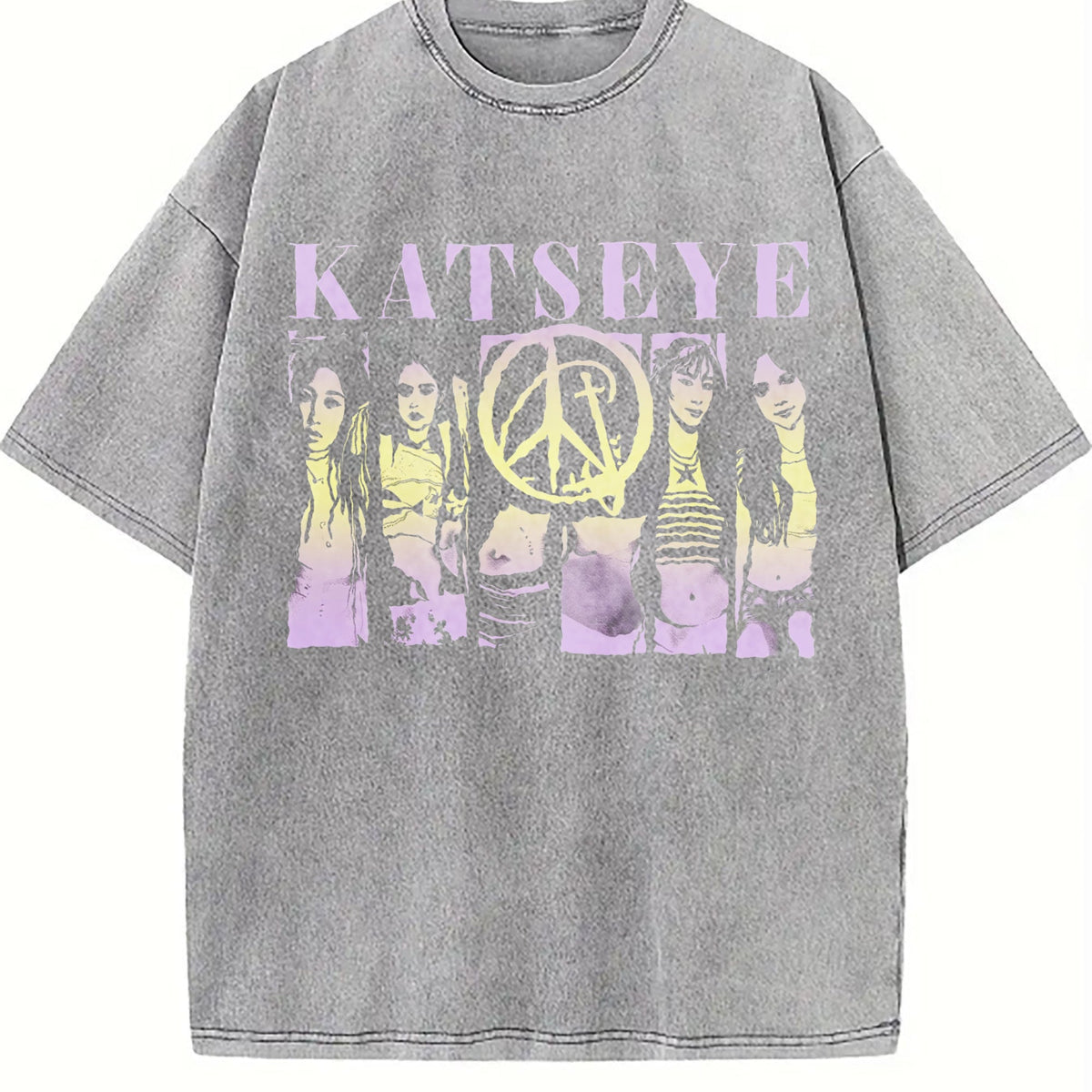 Katseye 2 Sided Vintage Washed T-Shirt product image 5
