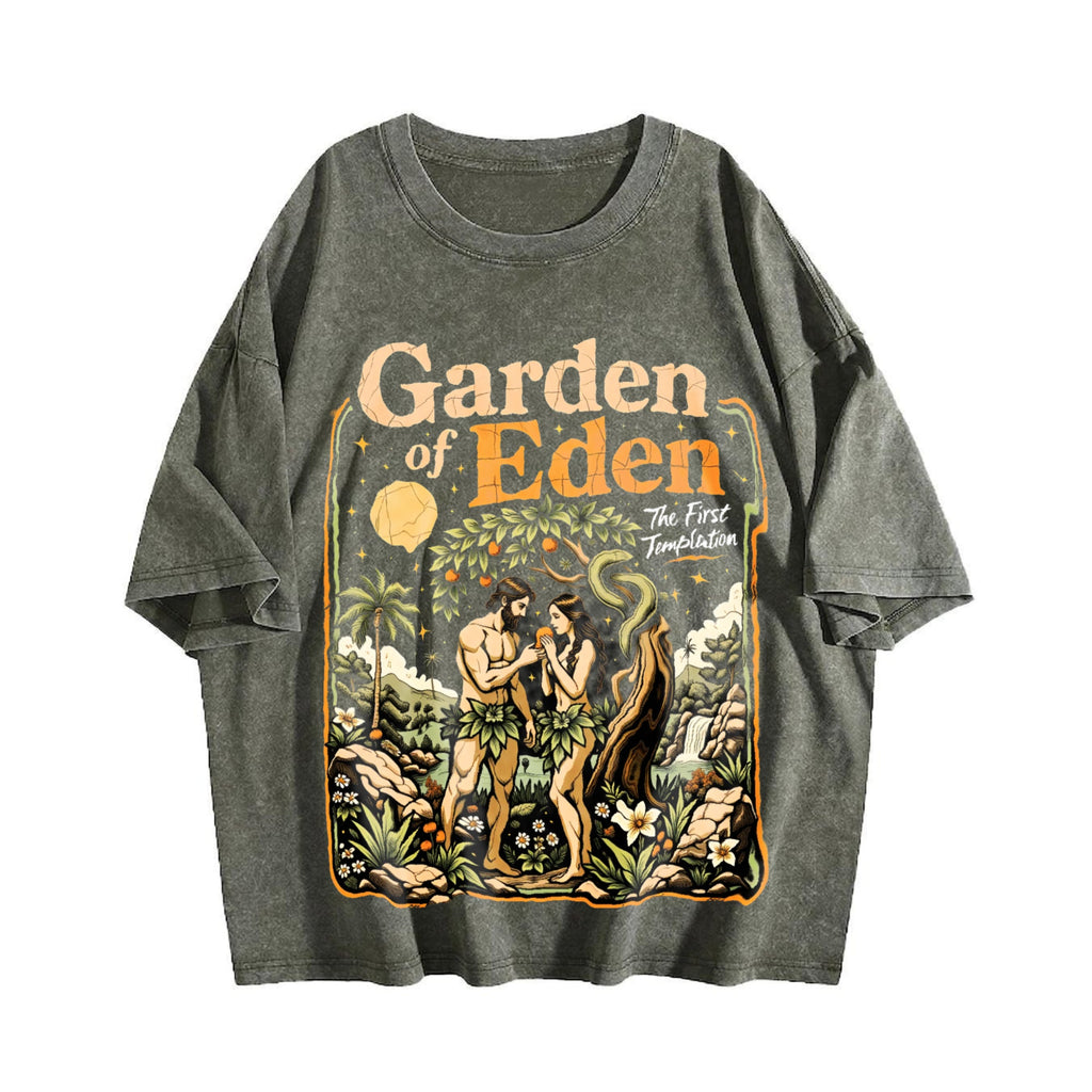 Garden Of Eden Christian Bible Story Adam Eve Vintage product image 4
