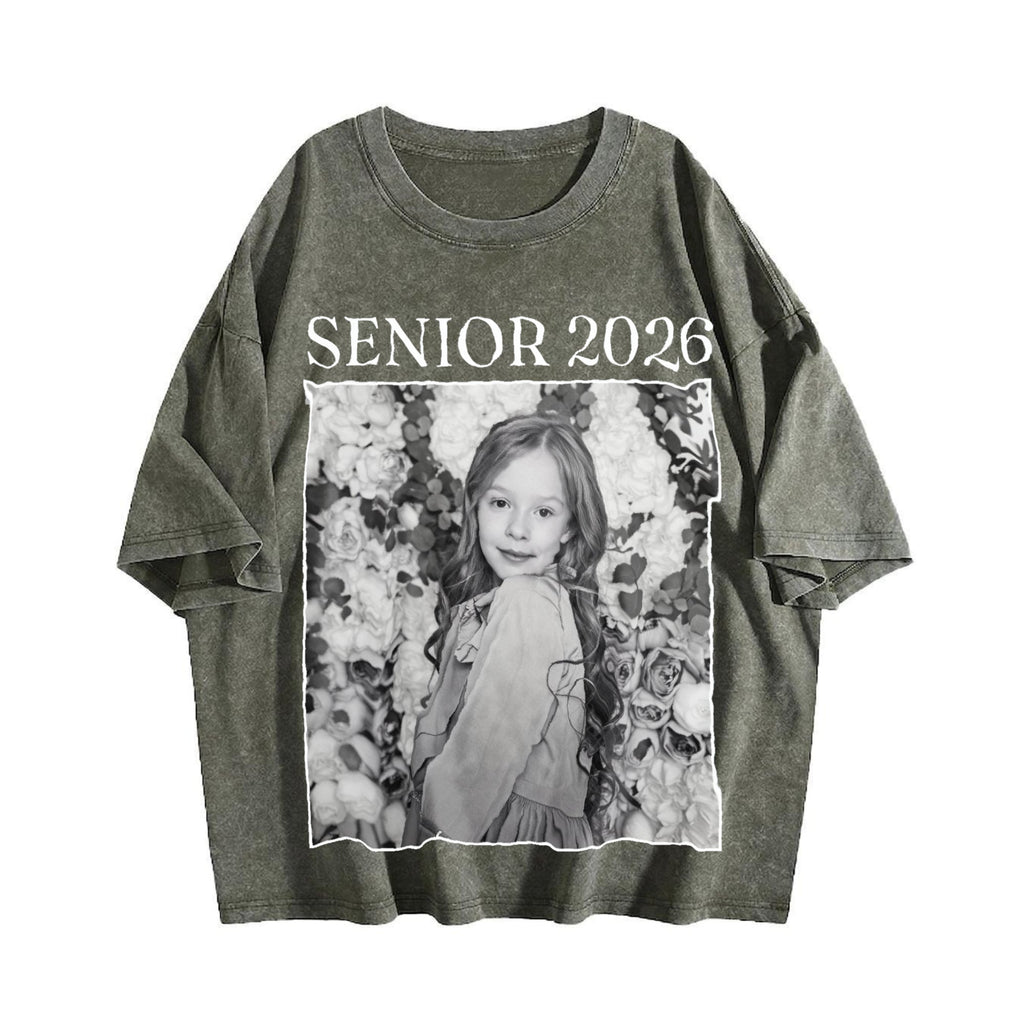 Senior 2026 Vintage Washed T-Shirt product image 4
