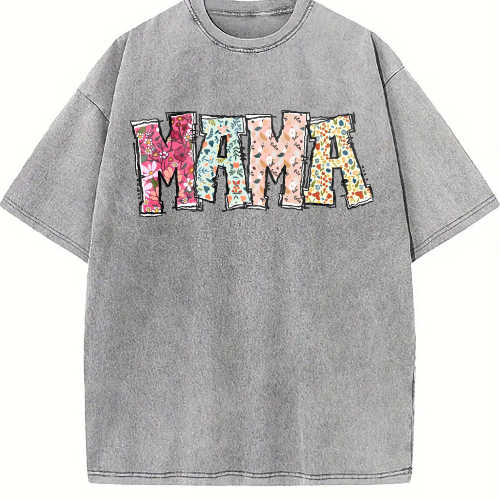Mom's Floral War Vintage Washed T-Shirt product image 5