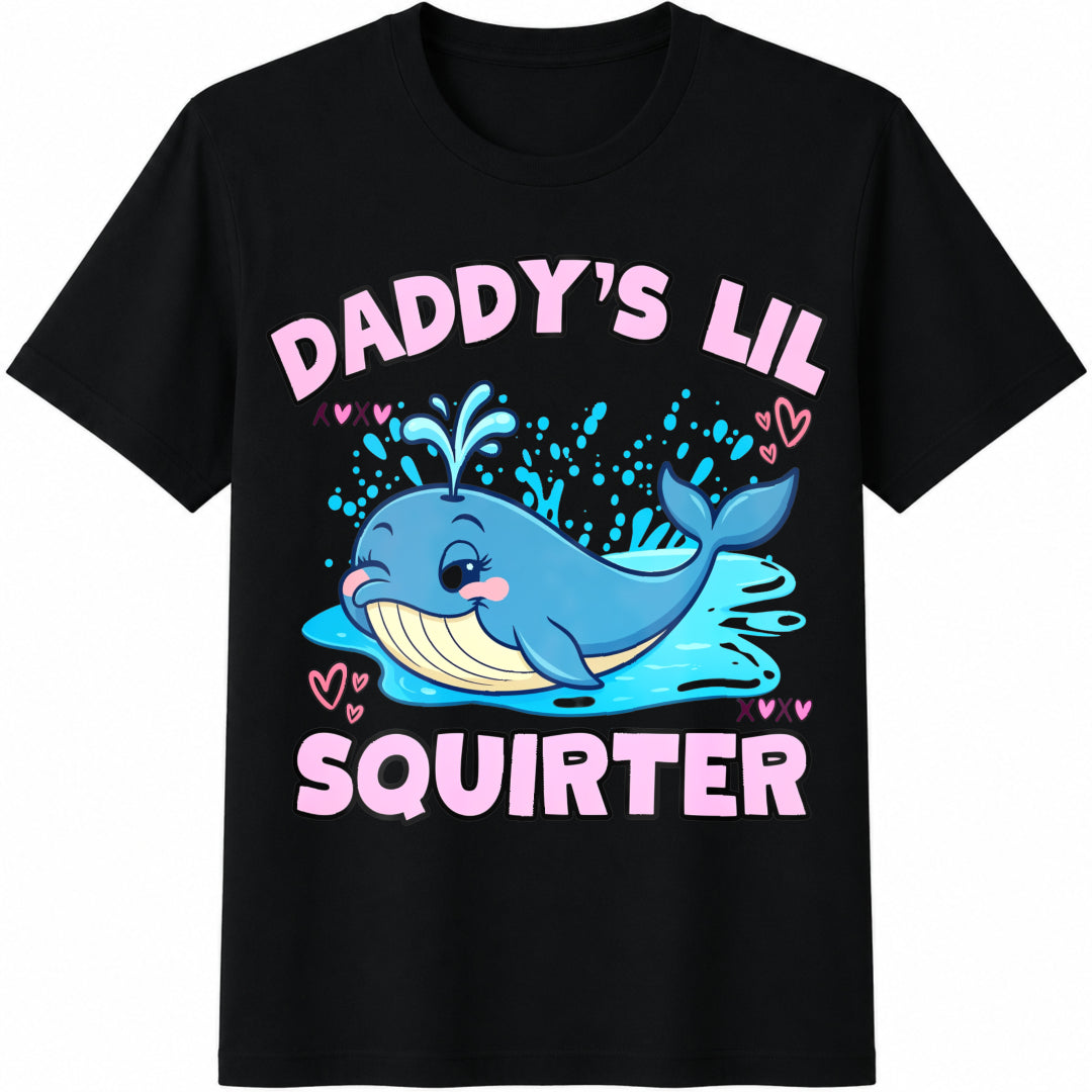 Funny Daddy's Lil Squirter Embarrassing Meme Cotton T-Shirt product image 1