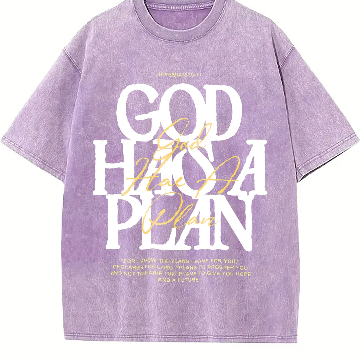 230 'god Has A Plan' Letter Comfortablefashionable Vintage product image 6