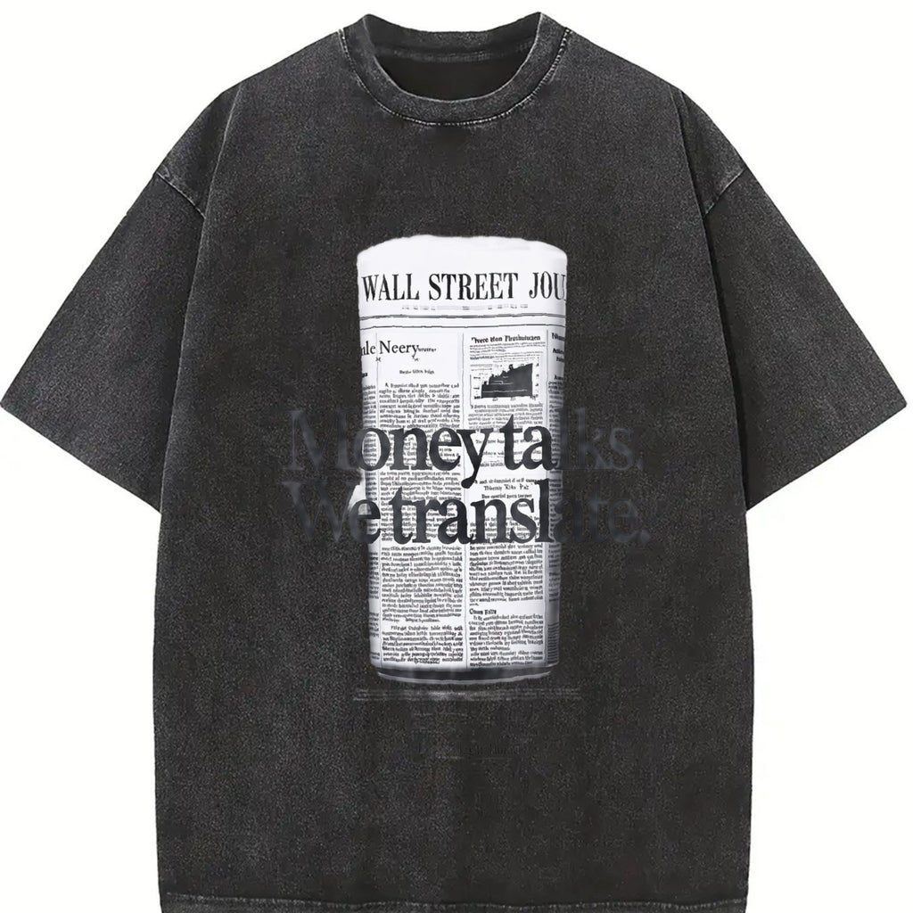 Wsj Money Talks We Translate Vintage Washed T-Shirt product image 2