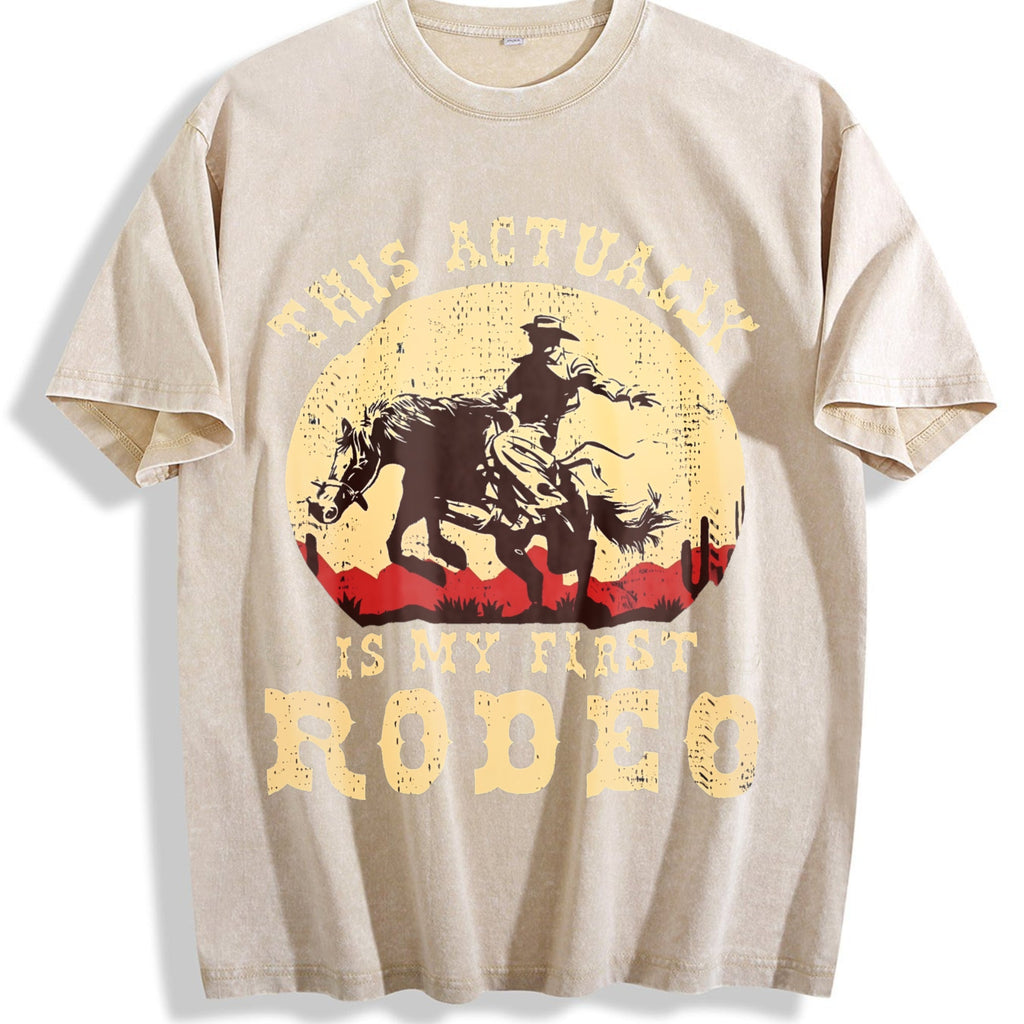 Western This Actually Is My First Rodeo Cowboy Vintage product image 1