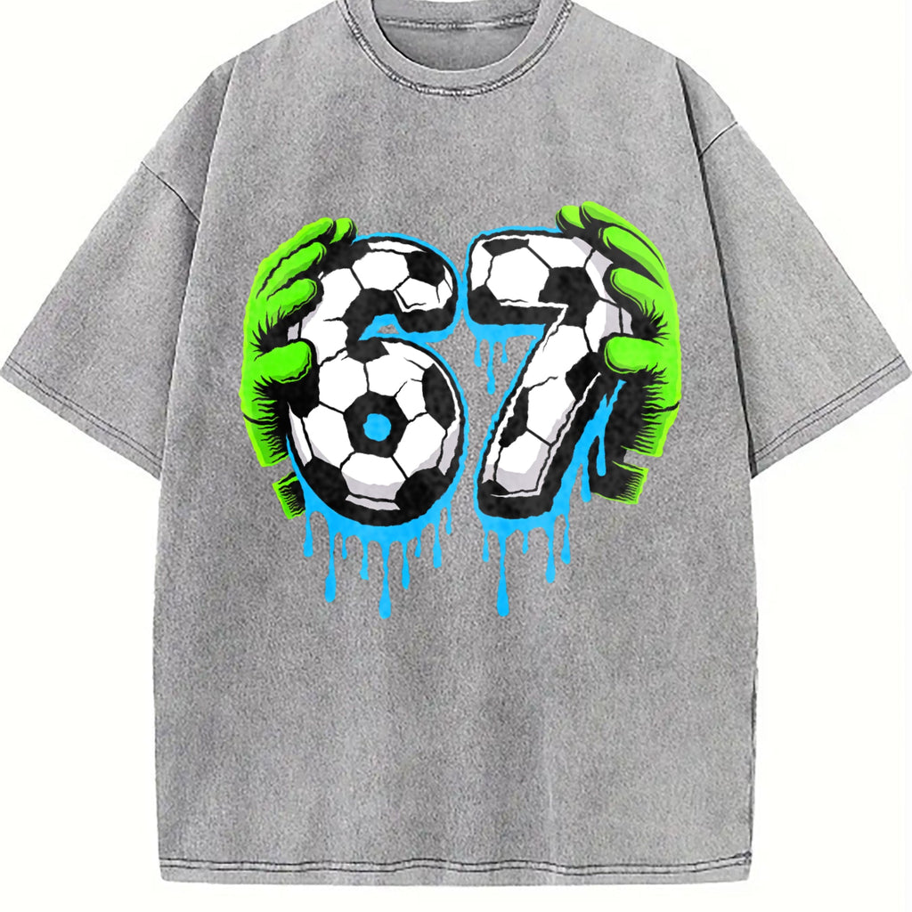 Global Soccer Fan Vintage Washed T-Shirt product image 5