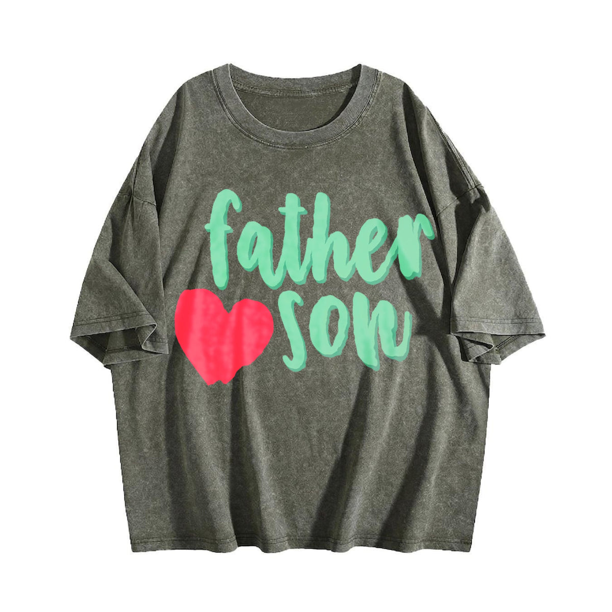 Funy Son Sloganprint Vintage Washed T-Shirt product image 4