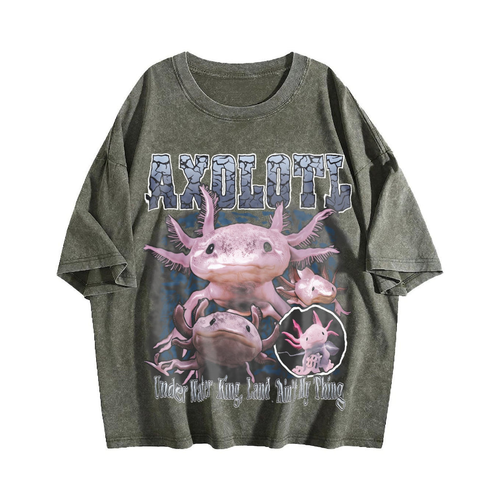 Axolotl 90s Vintage Washed T-Shirt product image 4