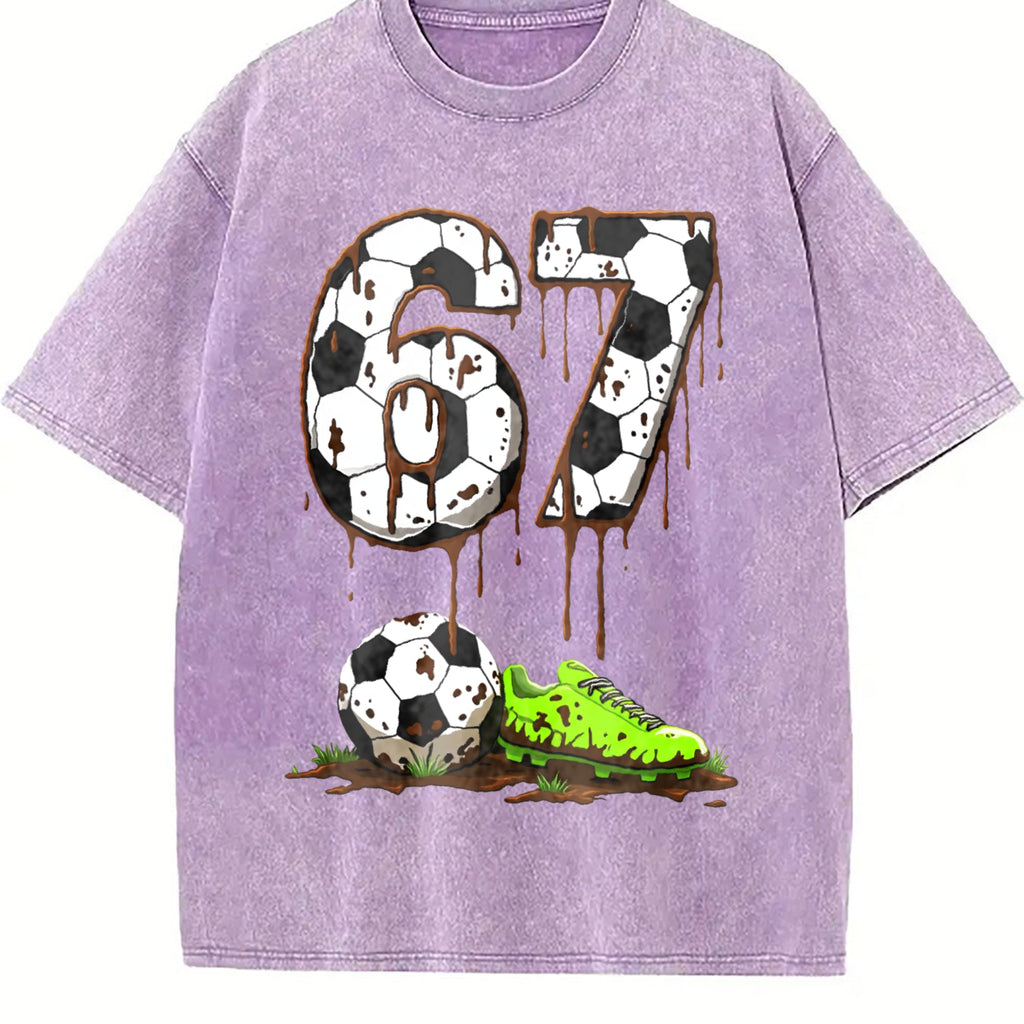 Global Soccer Fan Vintage Washed T-Shirt product image 6