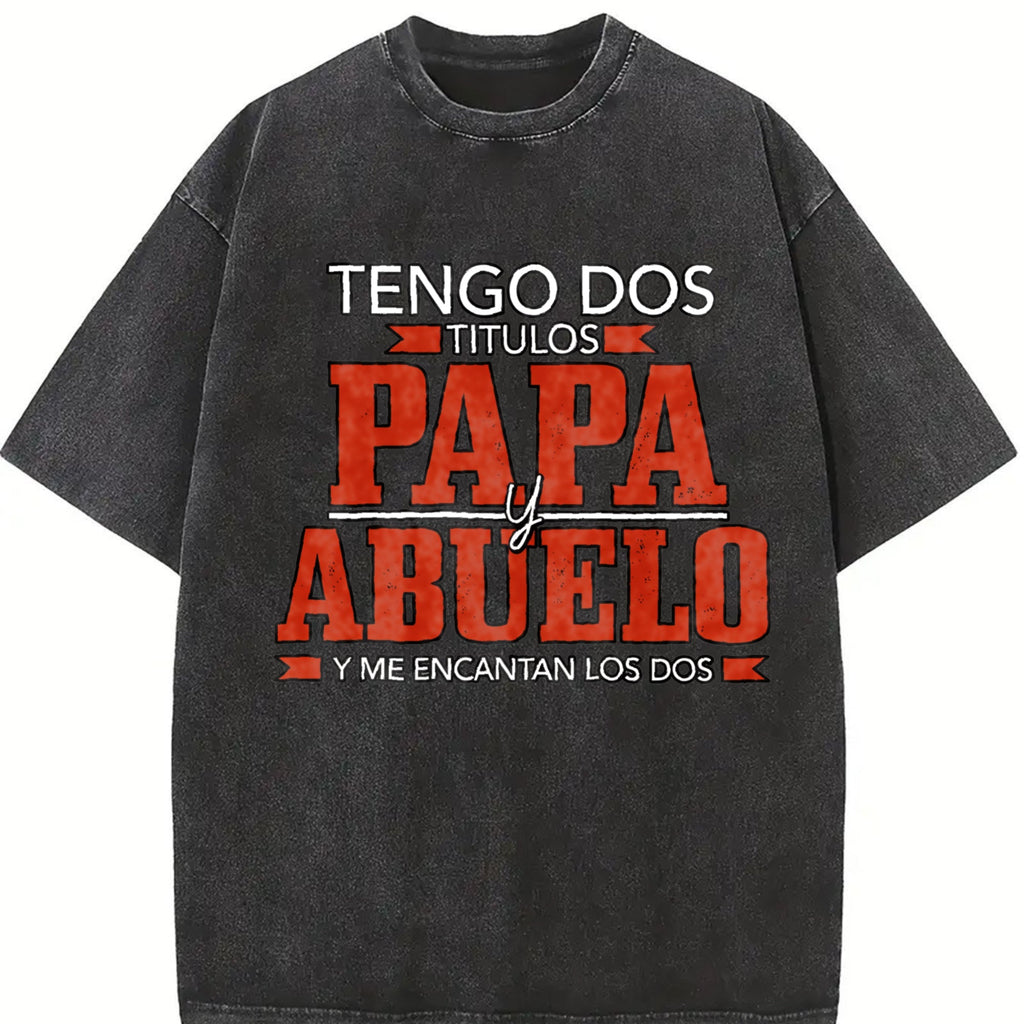 Tengo Dos Titulos Papa Abuelo Funny Spanish Father's product image 2