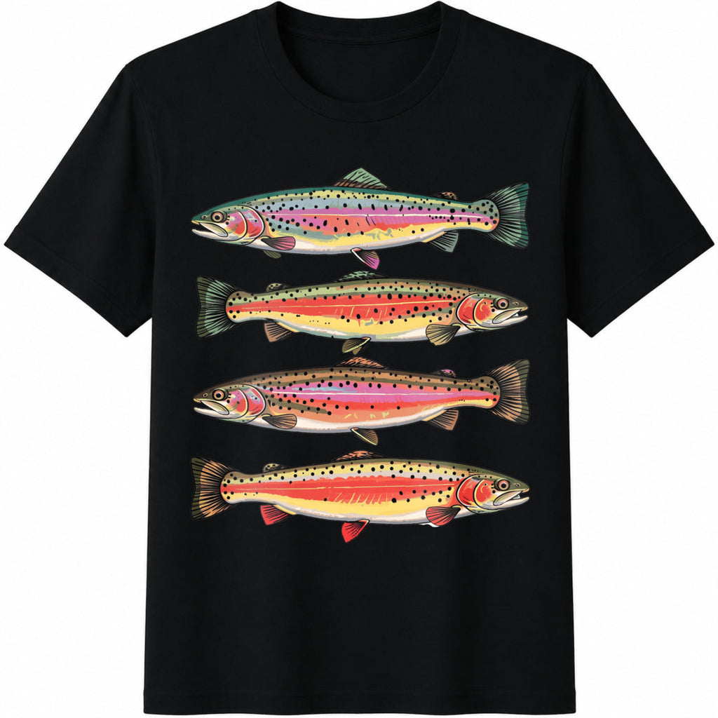 Trout Fish Cotton T-Shirt product image 1