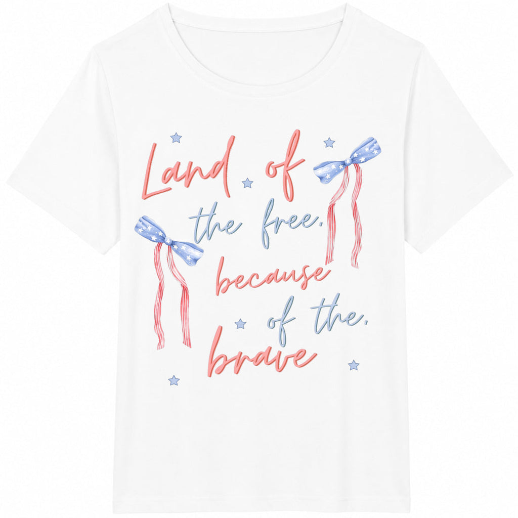Coquette America Land Of The Free Because Of Brave Cotton product image 2